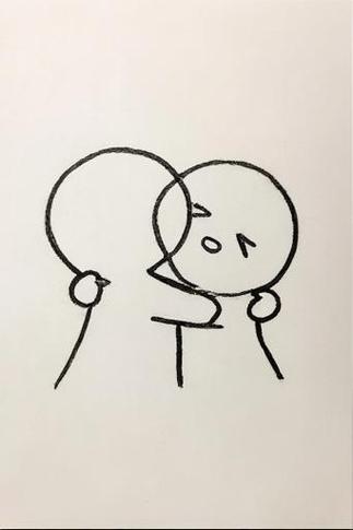 抖音qq涂鸦抱抱怎么画