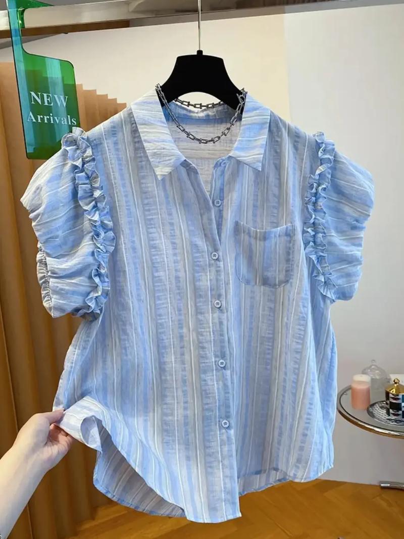 抖音上那个蓝色条纹衣服