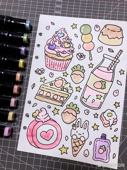 抖音手账本插画简单可爱
