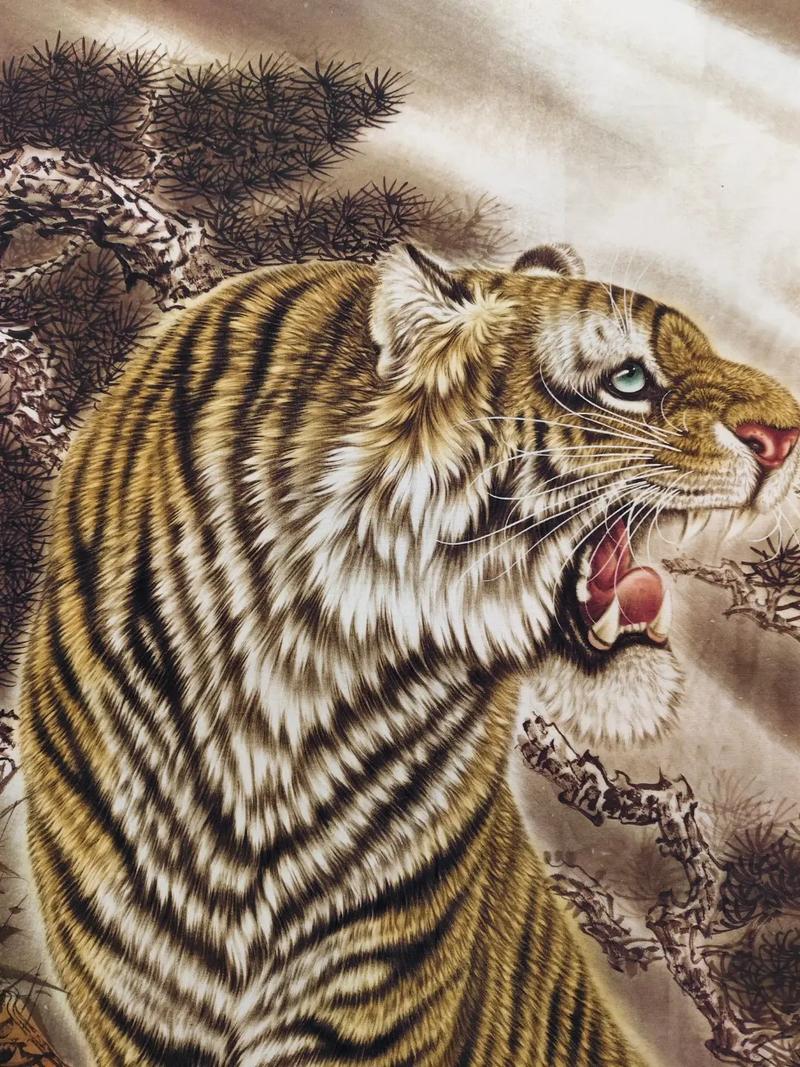 抖音恶搞图片虎啸山林图