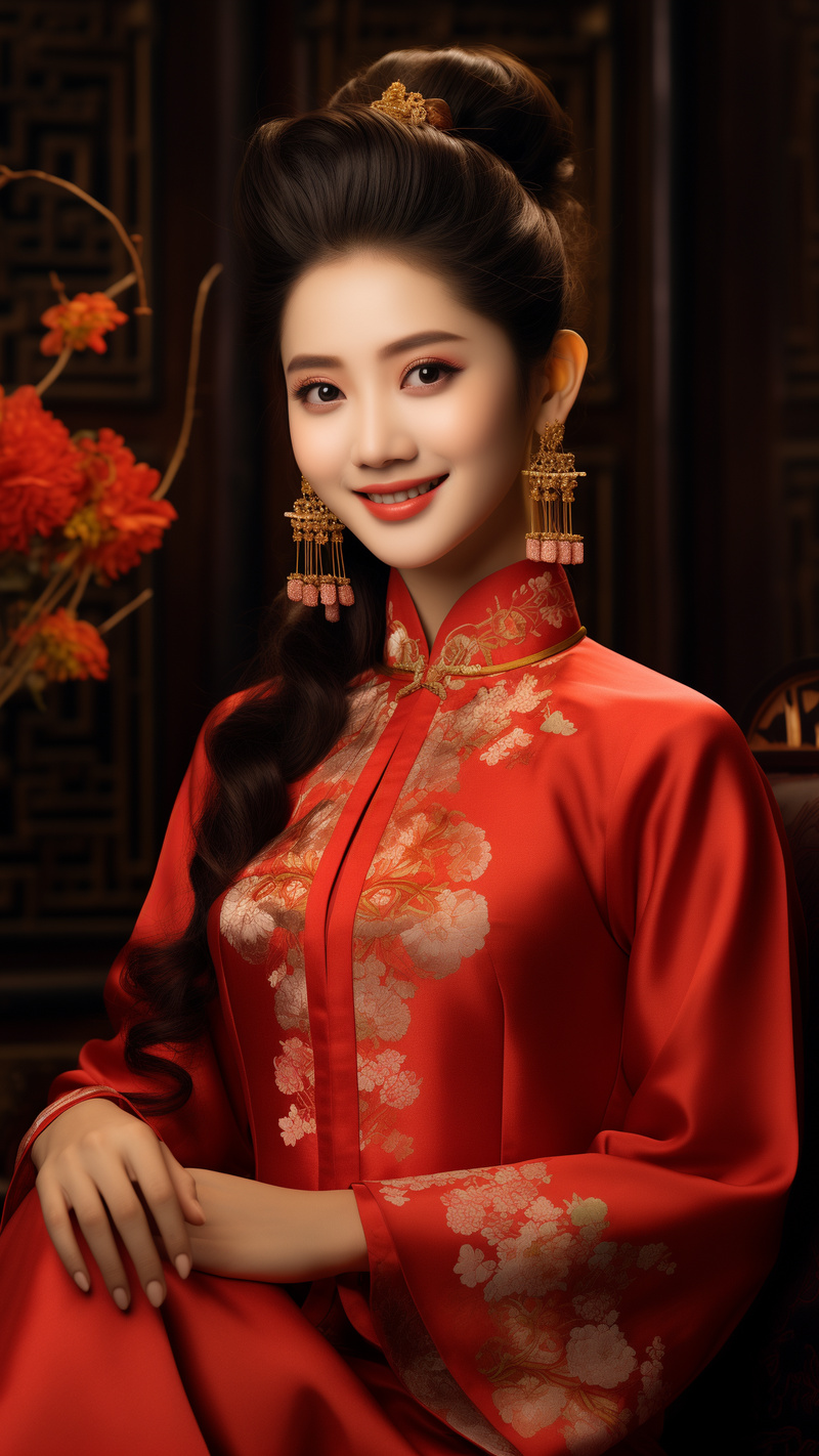 新娘 抖音中式礼服唱歌