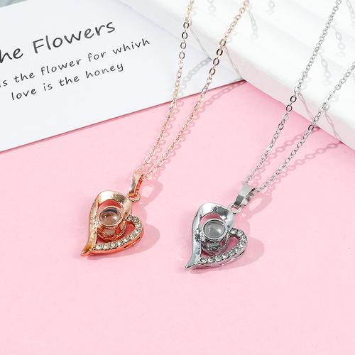 抖音同款网红心形吊坠