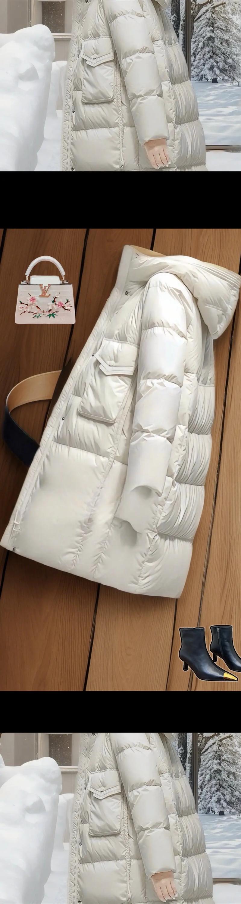 抖音最新款背带羽绒服