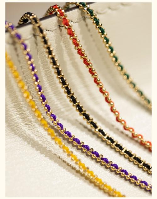 抖音里的五彩麋鹿项链