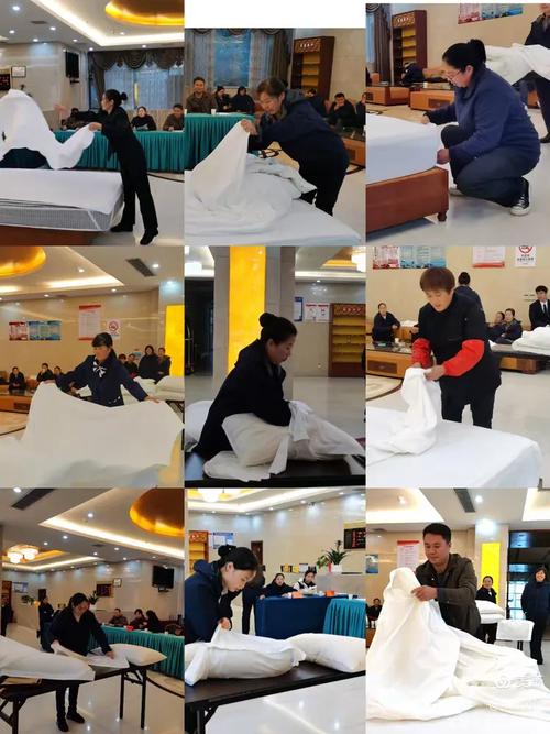 酒店铺床技巧视频直播