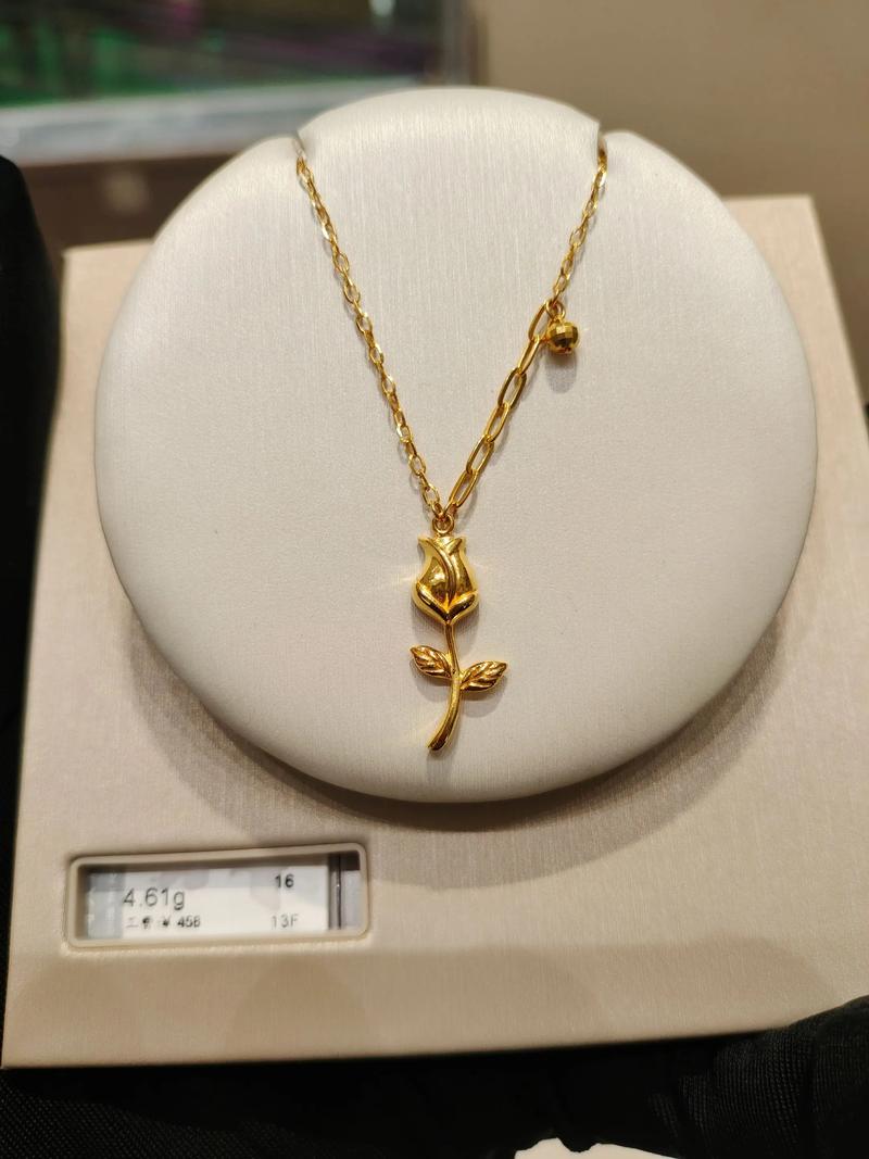 抖音同款玫瑰花加项链