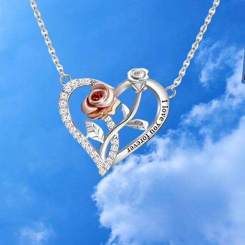 抖音同款玫瑰花加项链