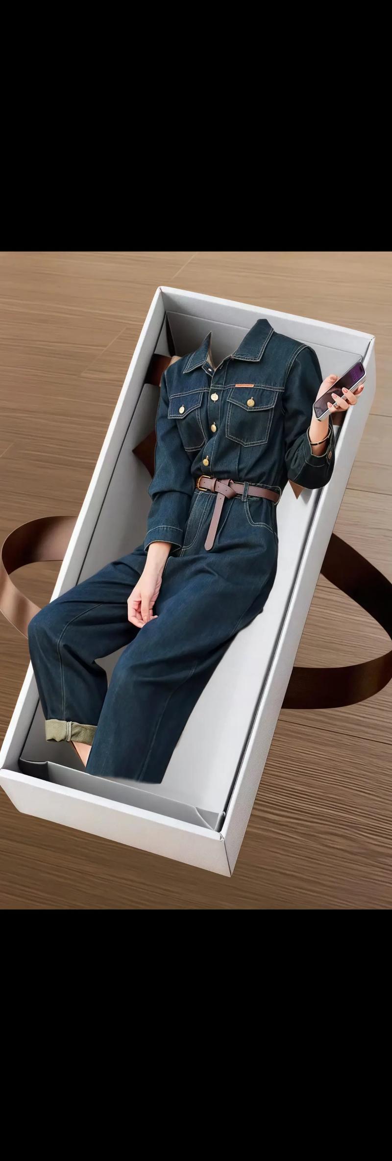 抖音一条连体长裤视频