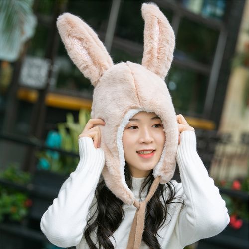 快手兔子耳朵帽子视频