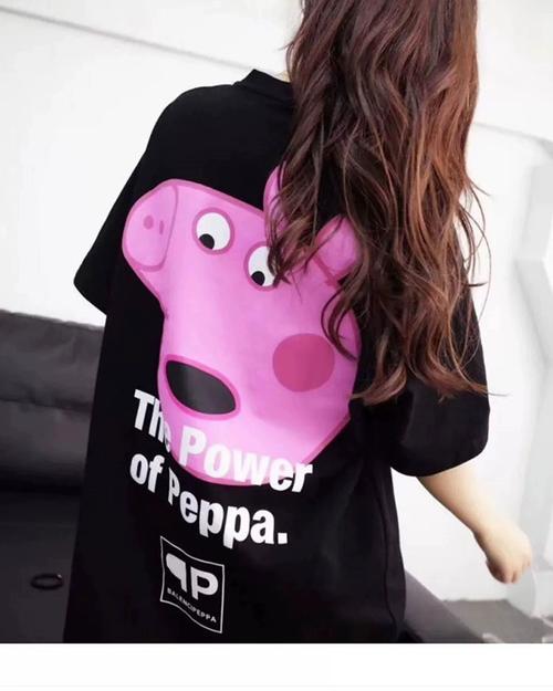 小猪佩奇抖音同款t恤