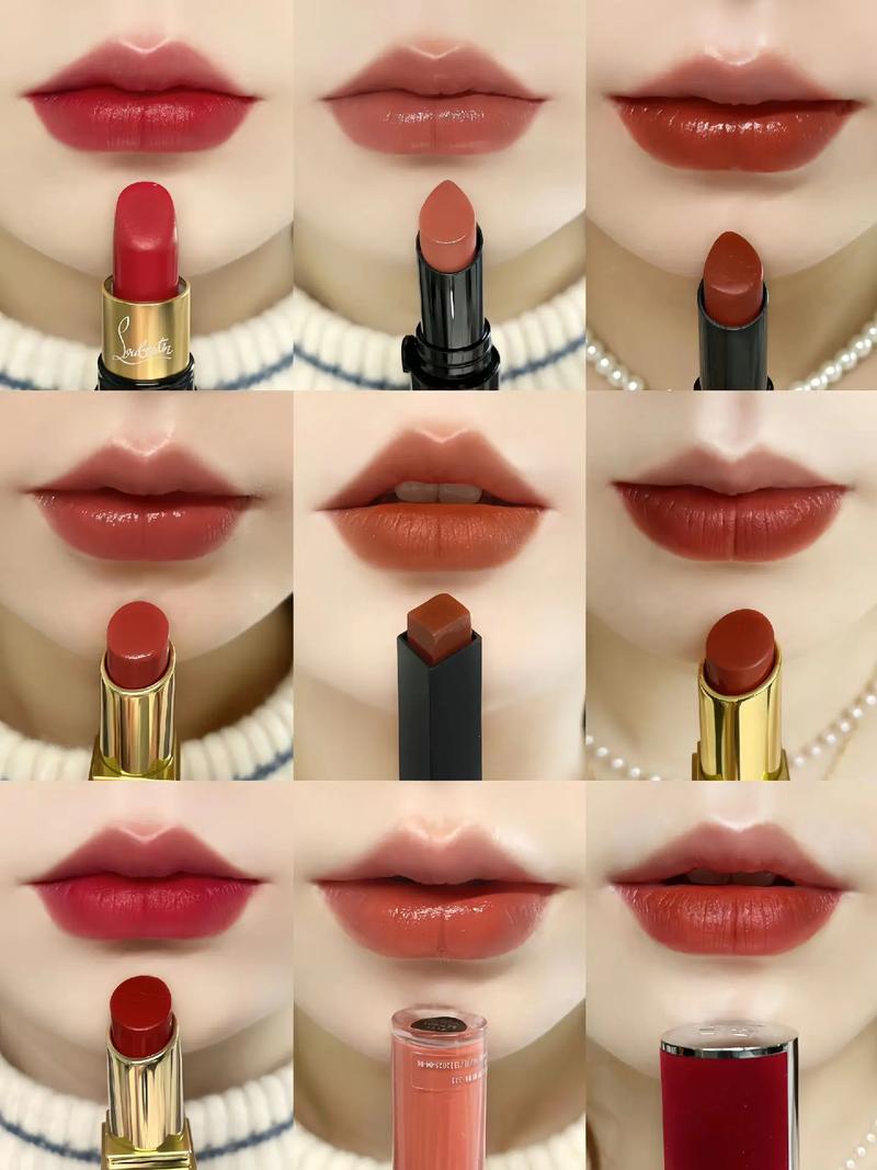 抖音美妆博主口红试色