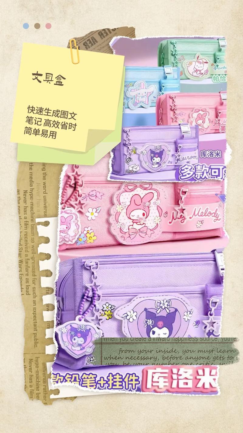 抖音网红文具盒动漫的