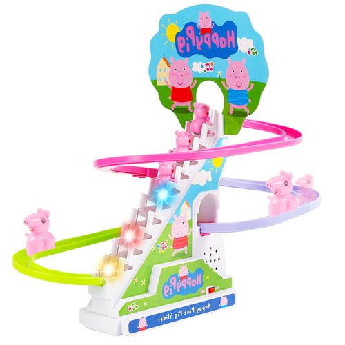 抖音佩奇爬楼梯的歌词