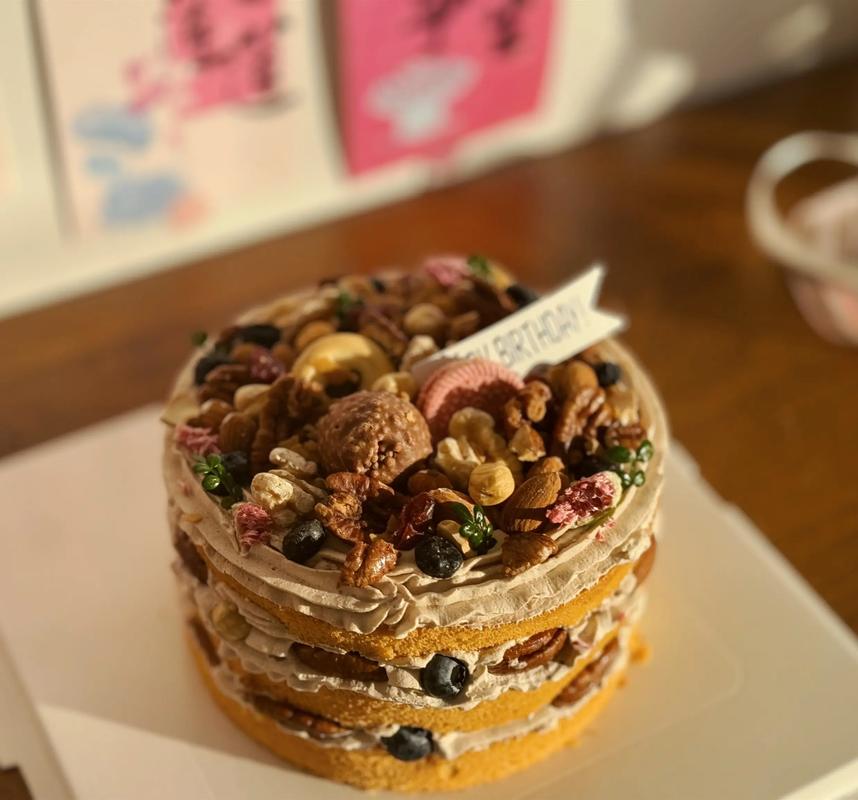 抖音网红生日蛋糕森系