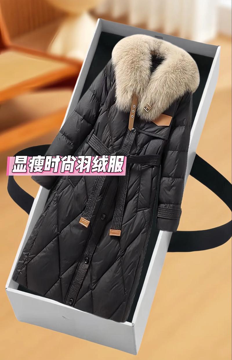 抖音同款大毛领羽绒服