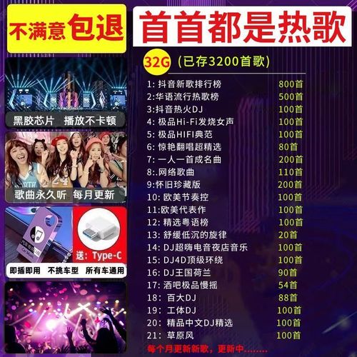 抖音歌曲u盘 32g
