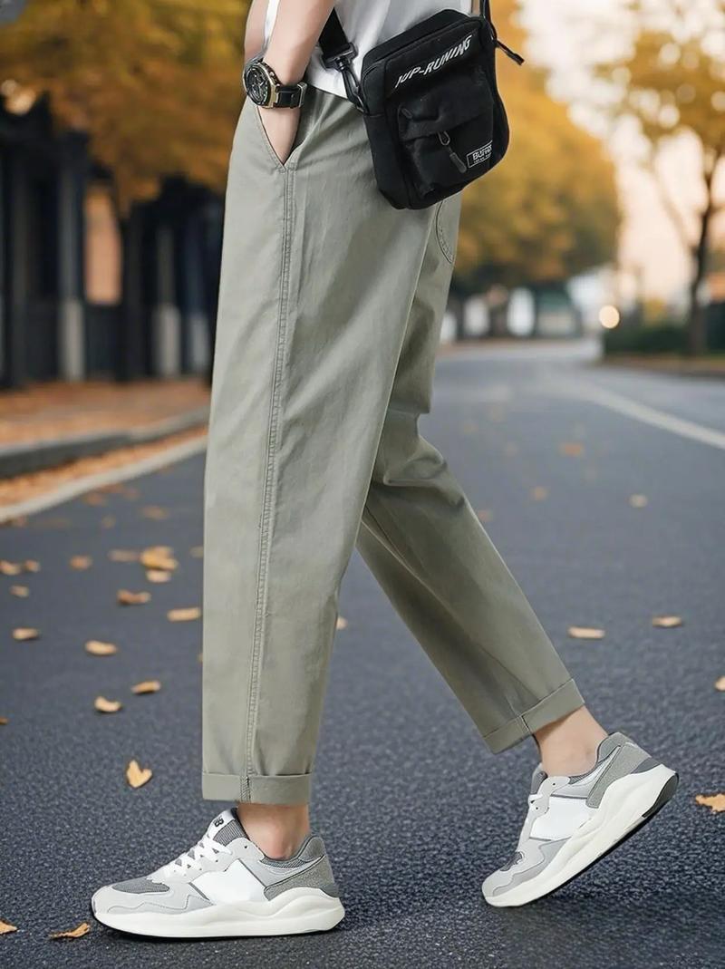 抖音九分裤社会人图片