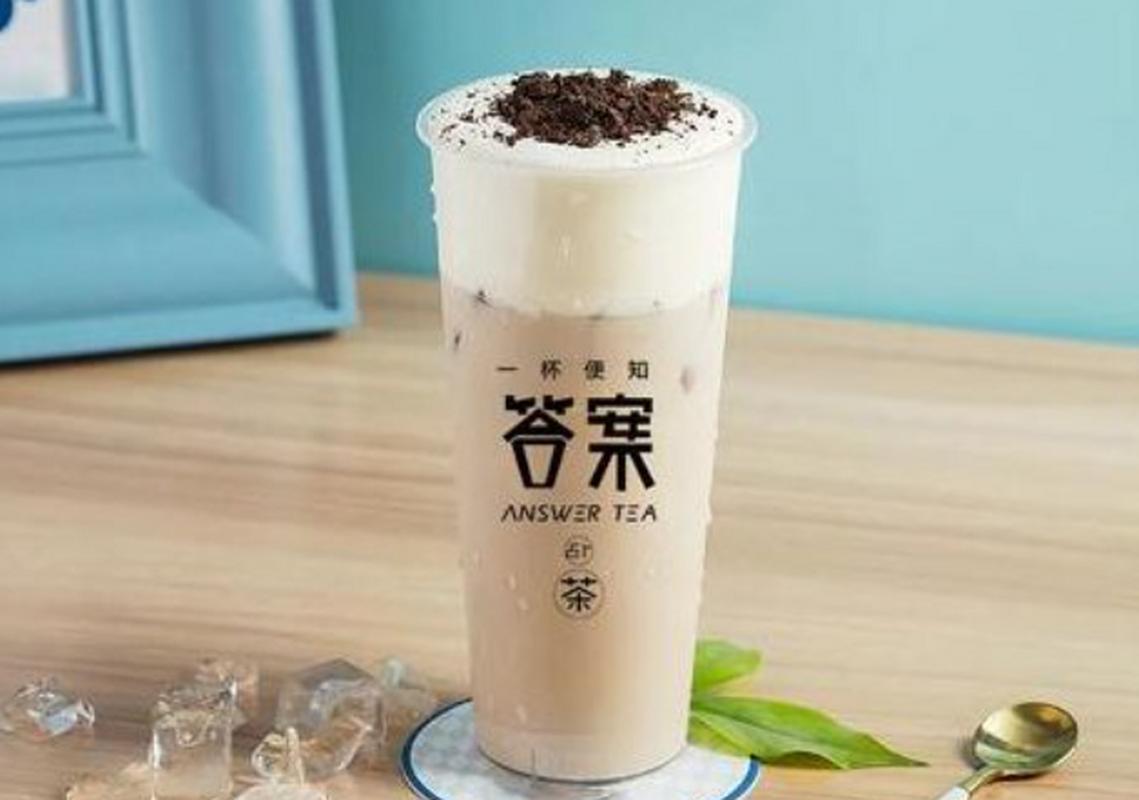 抖音上爆红的答案奶茶