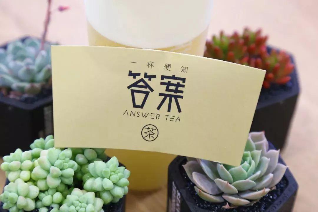抖音上爆红的答案奶茶