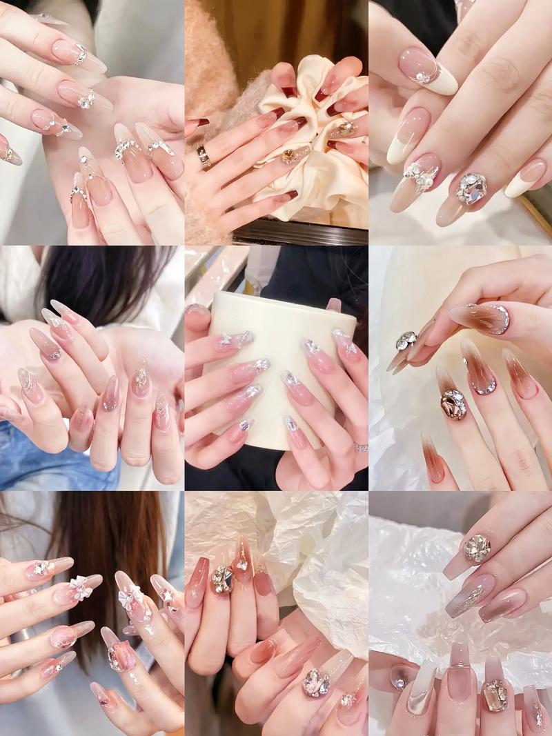 抖音同款美甲方钻教程