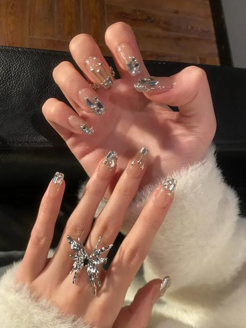 抖音同款美甲方钻教程