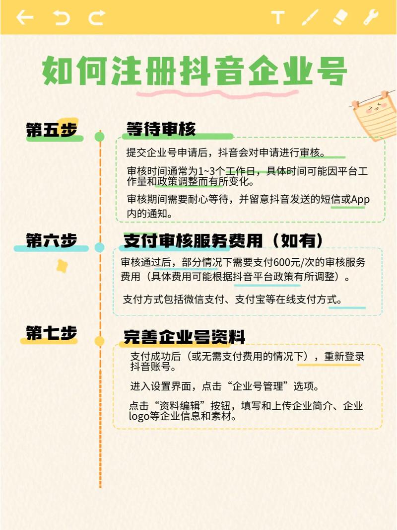 抖音企业号注册多少钱
