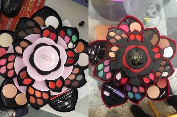 旋转花瓣化妆品盒抖音