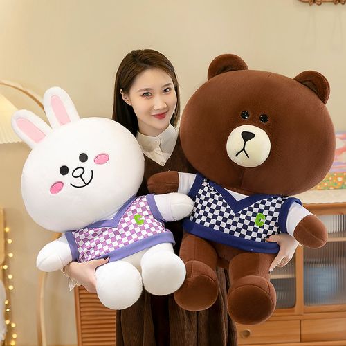 抖音布朗熊可妮兔玩具