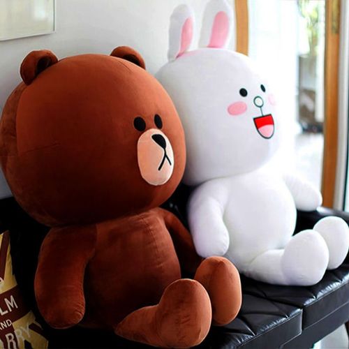 抖音布朗熊可妮兔玩具