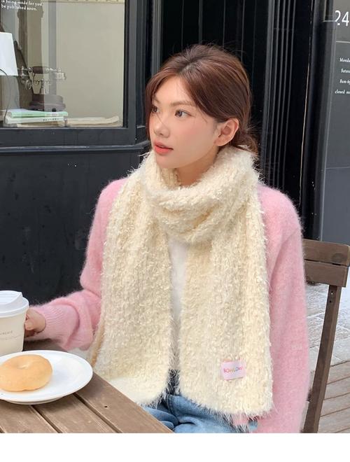 抖音同款毛绒围巾批发
