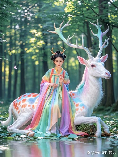 森林里的鹿角仙女抖音