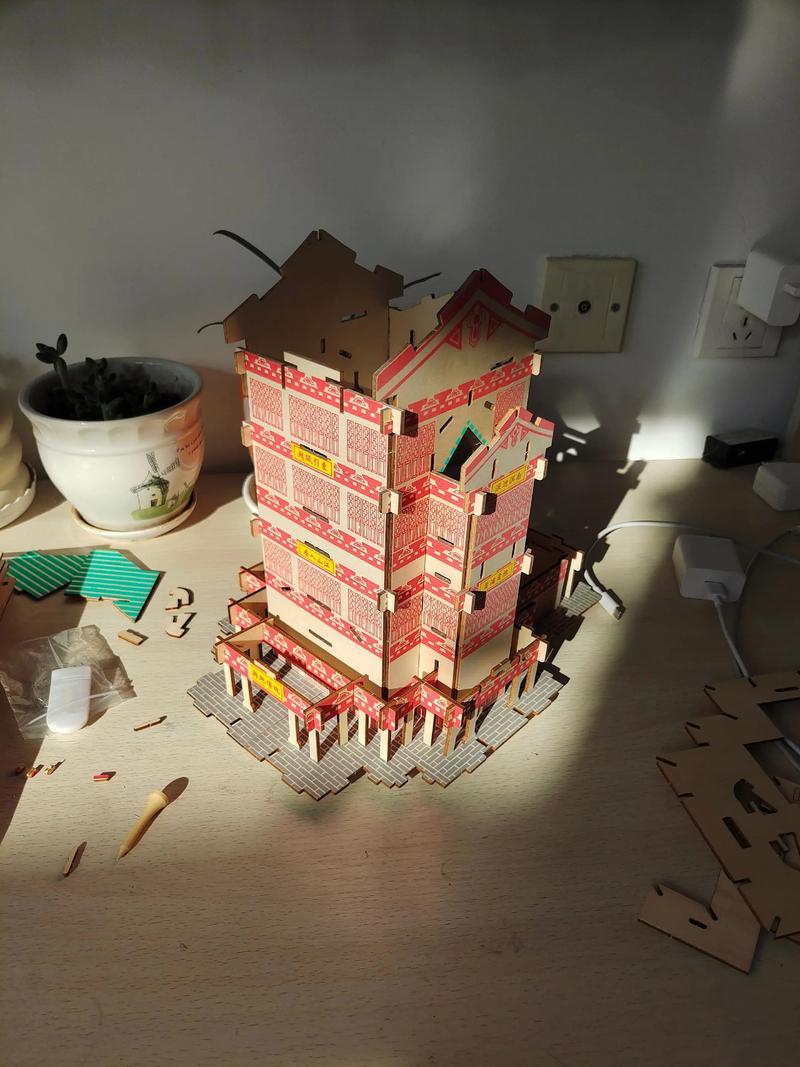 抖音用纸做的建筑模型