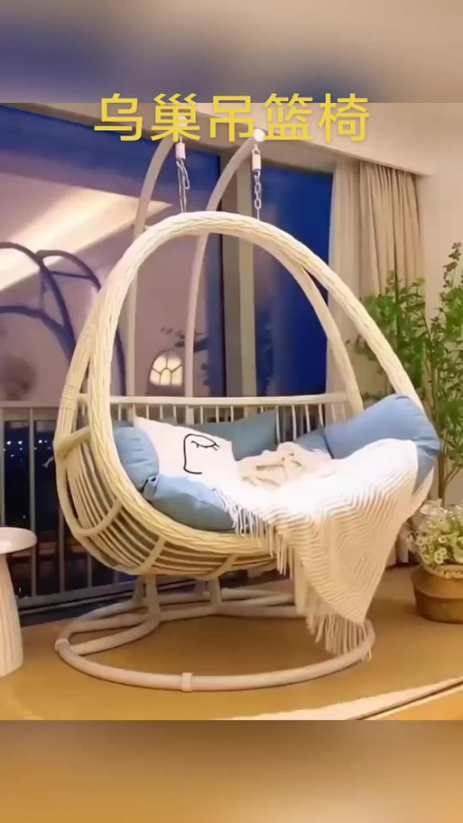 抖音卧室悬挂简约吊床