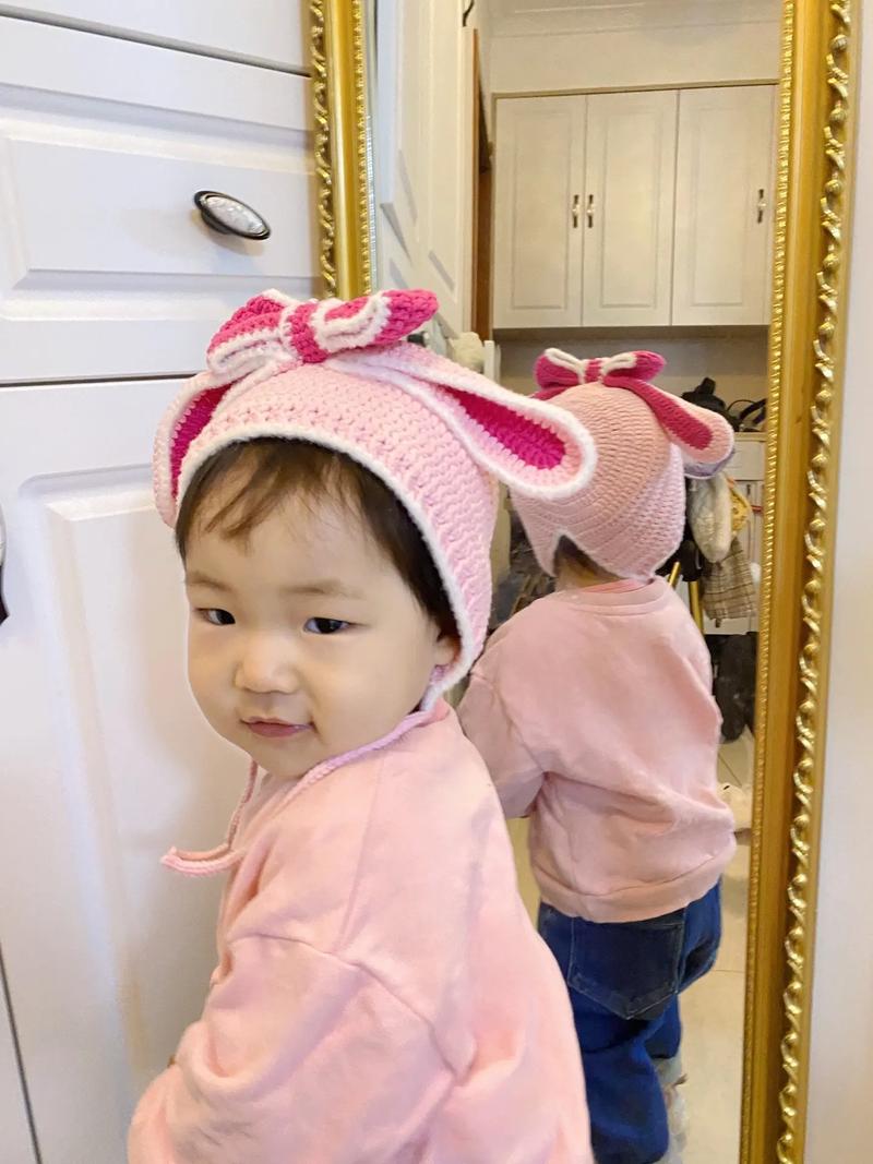 儿童抖音兔子耳朵帽子