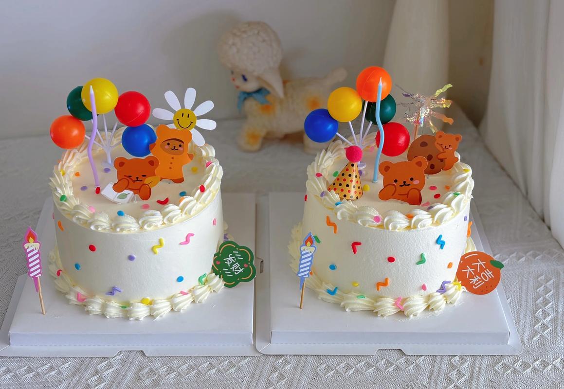 抖音生日气球奶油蛋糕