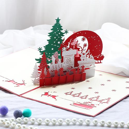 抖音立体圣诞贺卡视频