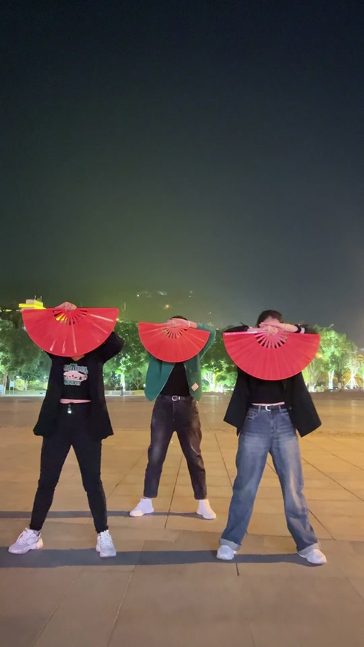 扇子 日本舞蹈 抖音
