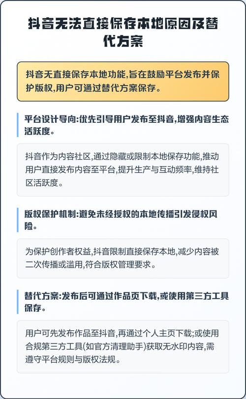 抖音怎么保存不了本地