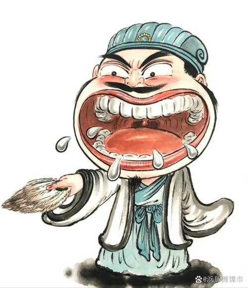 抖音恶搞三国人物画