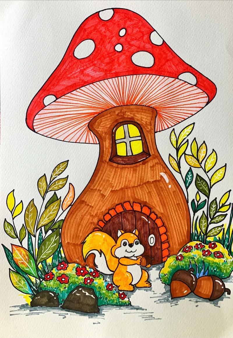 抖音里的创意儿童画