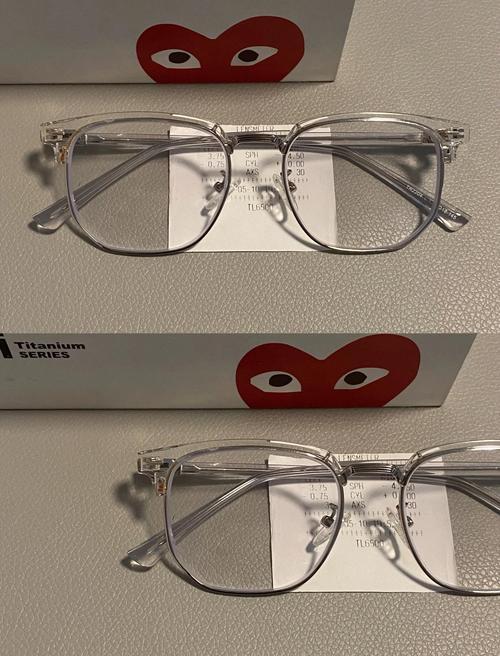 抖音透明半框眼镜框