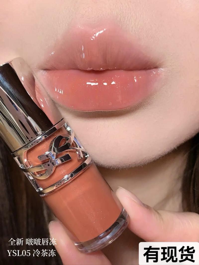 抖音口红发光桃红色