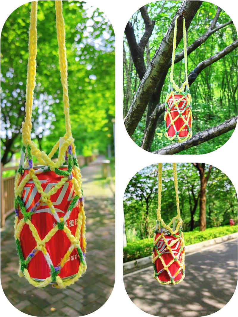 一根绳子做网兜抖音