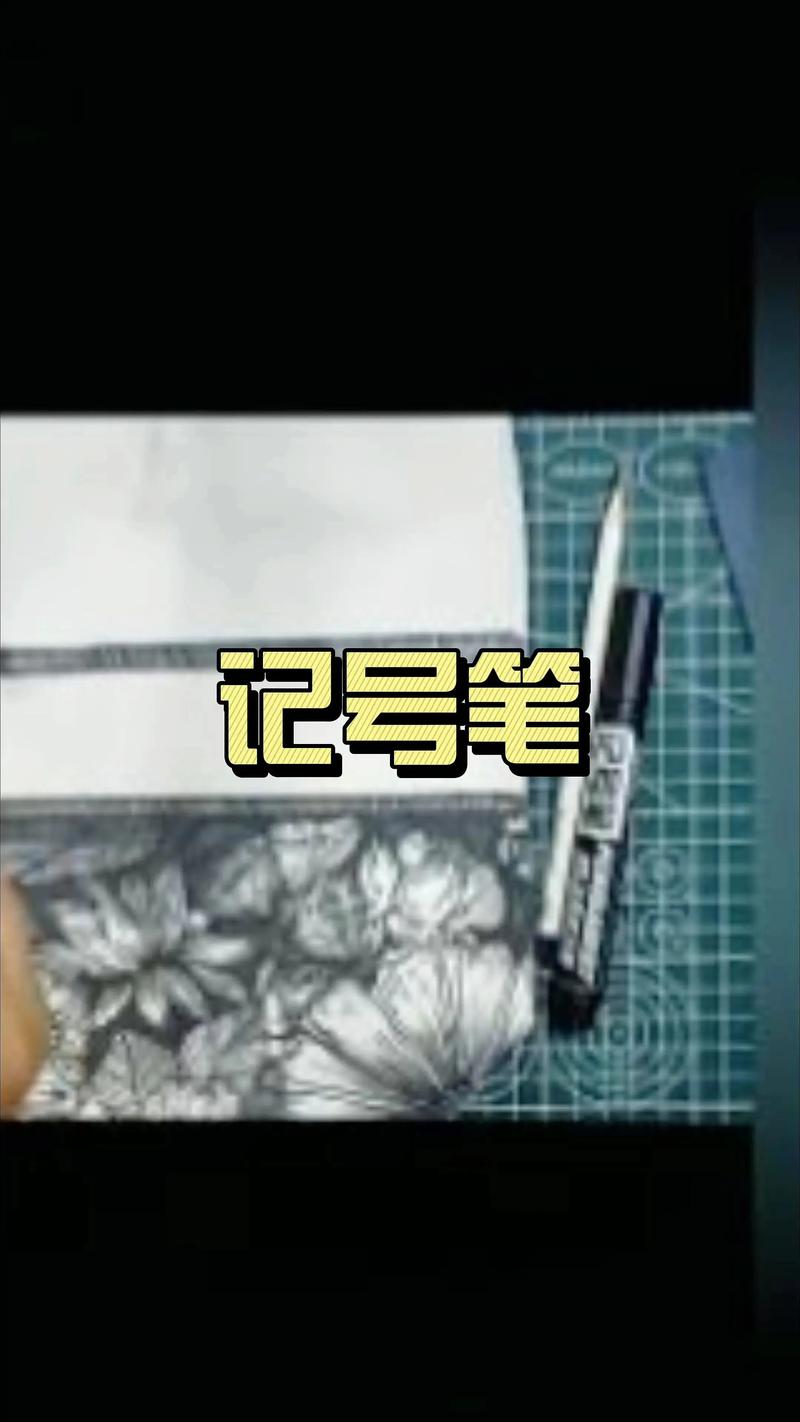 抖音用记号笔画的画