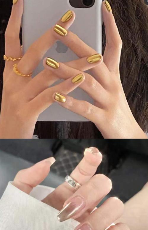 抖音同款美甲镜面粉