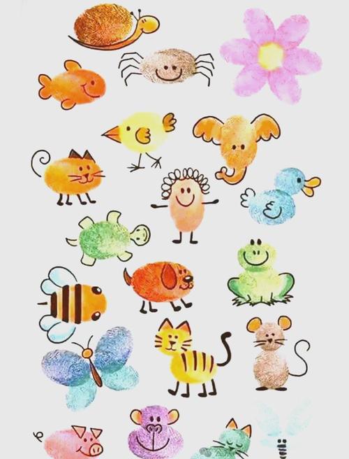 抖音用手指印泥画画