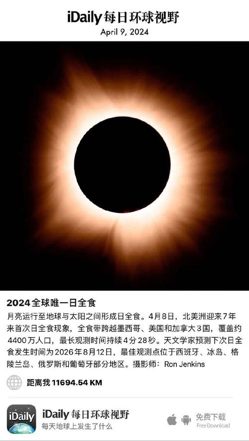 美国日全食直播时间