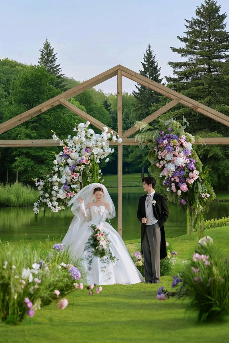 抖音同款婚纱照汽水