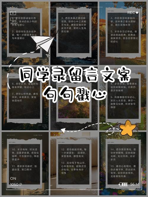 抖音最火同学录留言