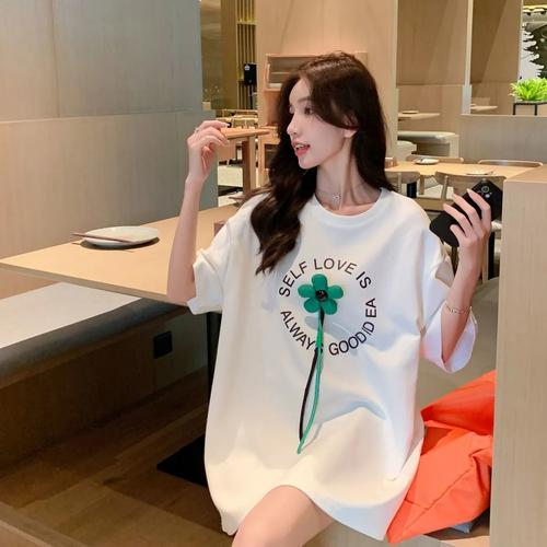 短袖T恤女抖音同款